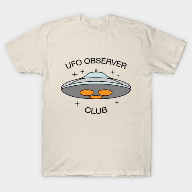 UFO Observer Club T-Shirt by Plan8